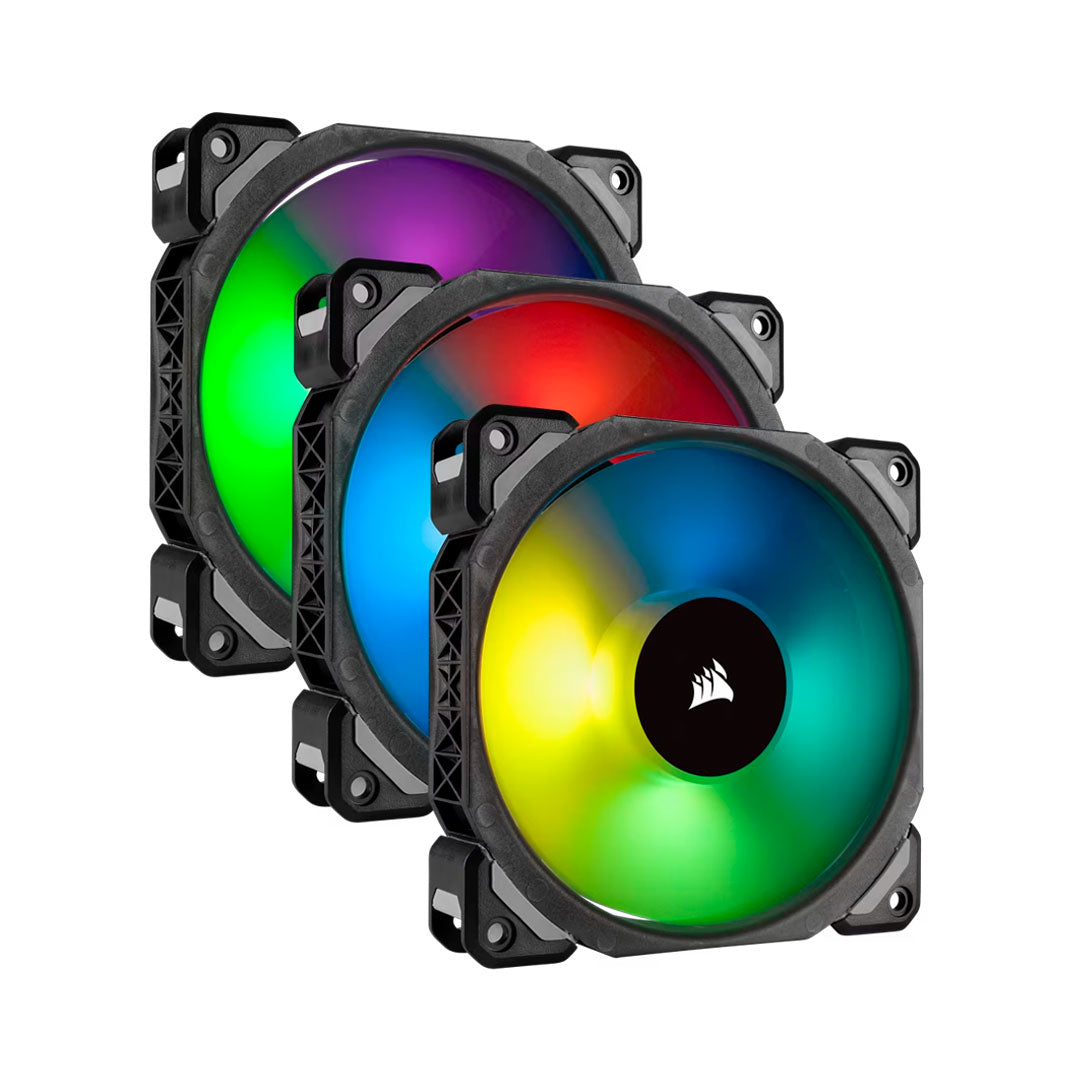 CORSAIR ML120 PRO RGB Cooler LED para CPU 120mm 1600RPM 3-Pack