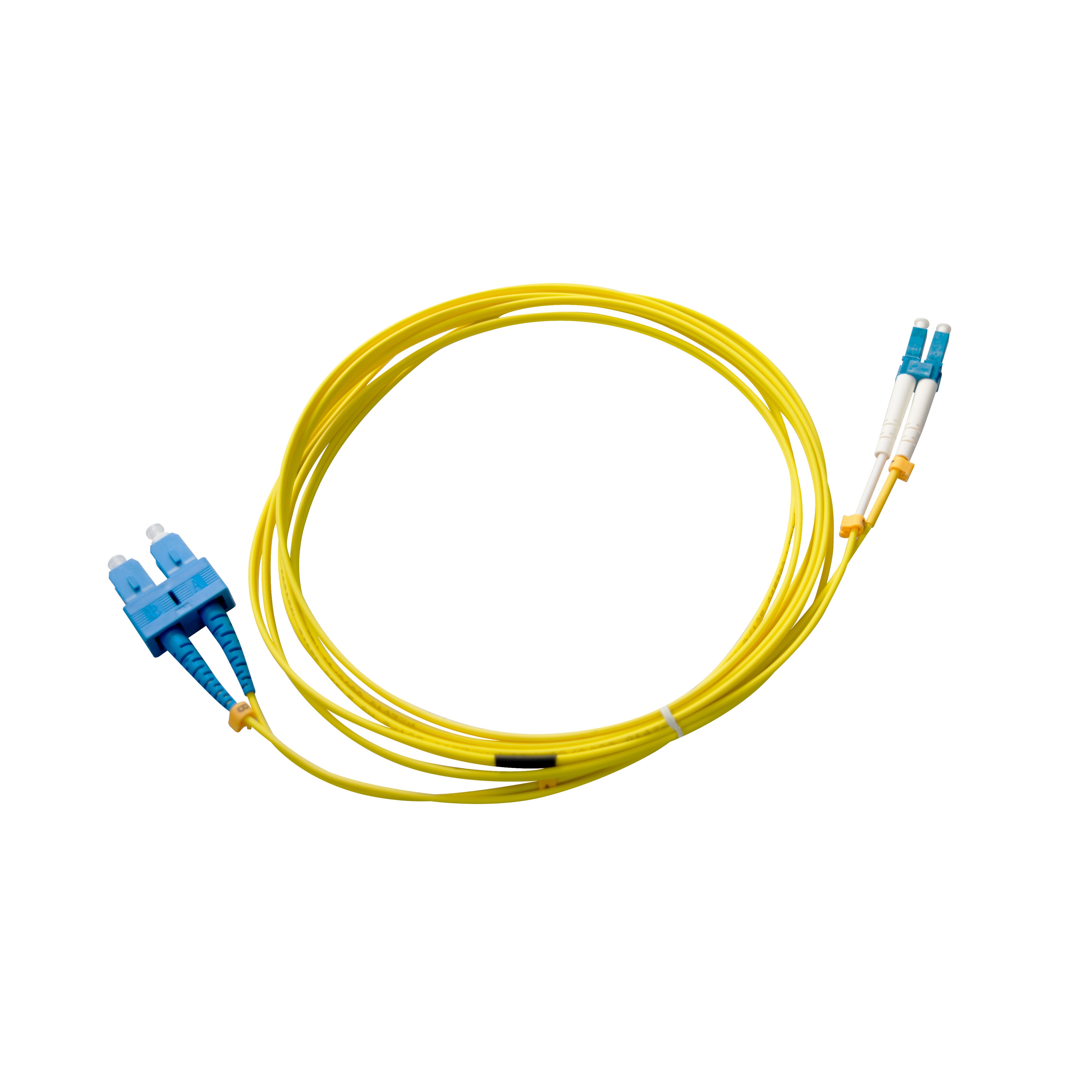 OPFIBRA CO-DX-LCU-SCU-SM-2-Y-LH-TB-3M Patch Cord de Fibra Optica OS2 LC/UPC-SC/UPC Monomodo Duplex 3m LSZH
