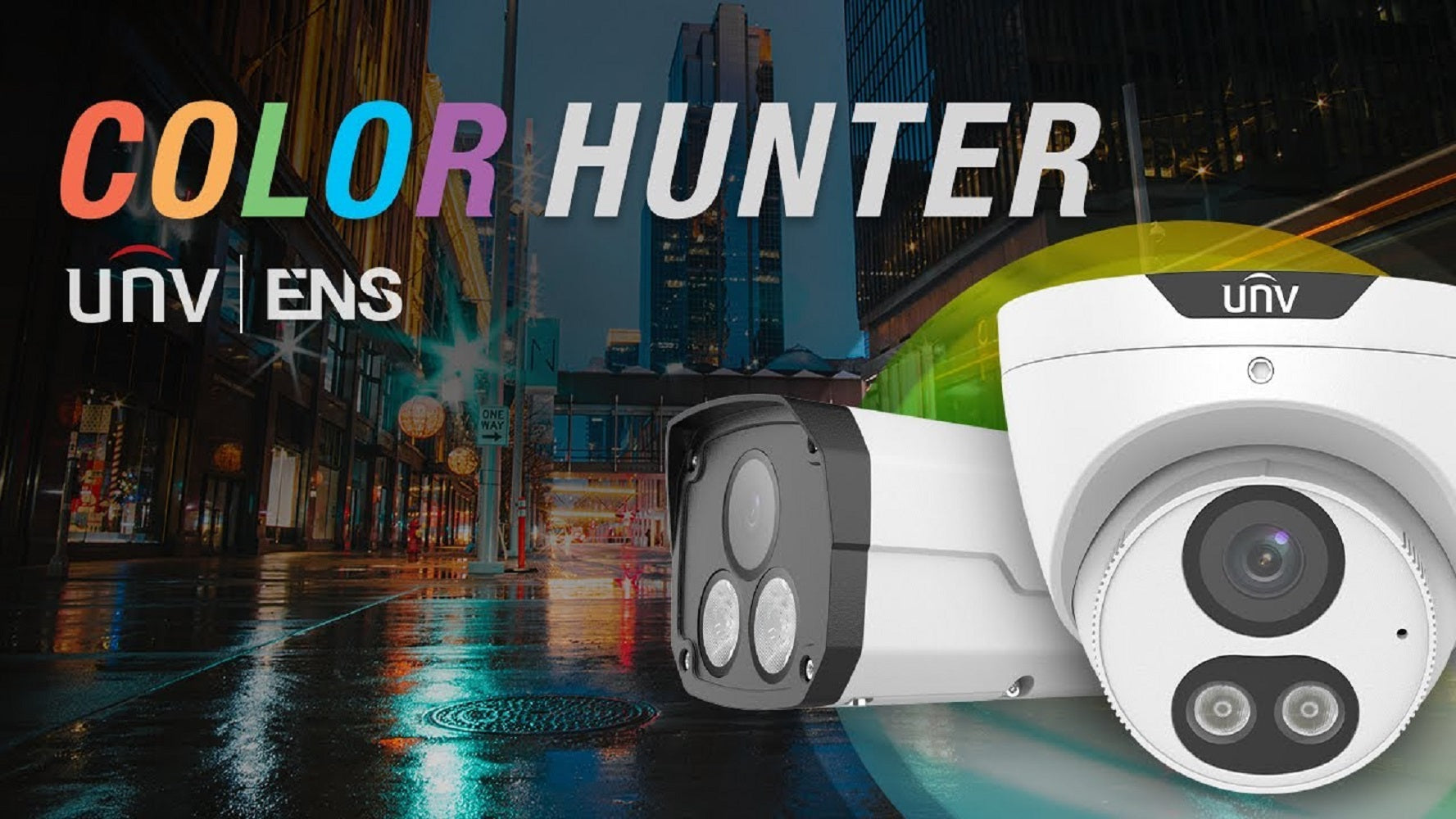 UNIVIEW UAC-B125-AF28M-W Cámara análoga tubo 2K 5MP 2.8mm audio IP67 COLORHUNTER