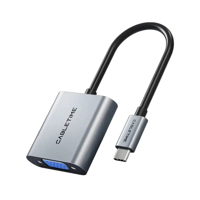 CABLETIME CP17A Adaptador de USB-C Macho a VGA Hembra CT-C160-PU31-CMVGA1-S0.15
