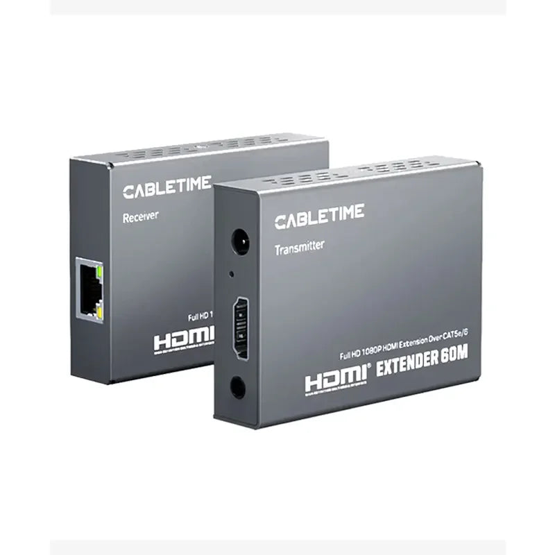 CABLETIME CP40G Extensor HDMI a Conector RJ45 CT-HEHD-FG60