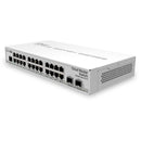 Switch MIKROTIK CRS326-24G-2S+IN com 24 portas Gigabit, 2 gaiolas SFP+ e um chassi de mesa