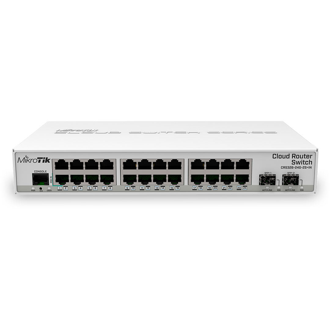MIKROTIK CRS326-24G-2S+IN Switch 24 Puertos Gigabit 2SFP+