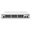 Switch MIKROTIK CRS326-24G-2S+IN com 24 portas Gigabit, 2 gaiolas SFP+ e um chassi de mesa
