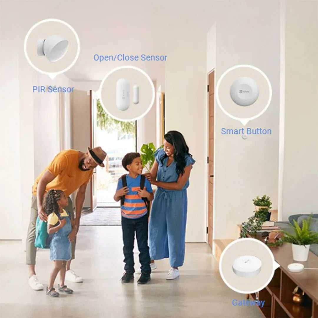 EZVIZ B1 Kit de Inicio de Alarma Inalámbrica Incluye A3+TC1+TC2+TC3
