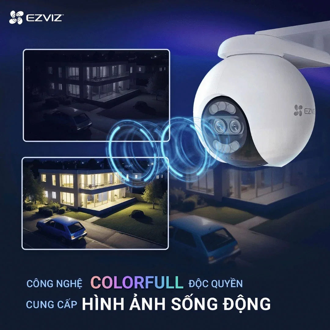 EZVIZ H80X Dual 4K Cámara de Seguridad WIFI 8MP+2MP 360°