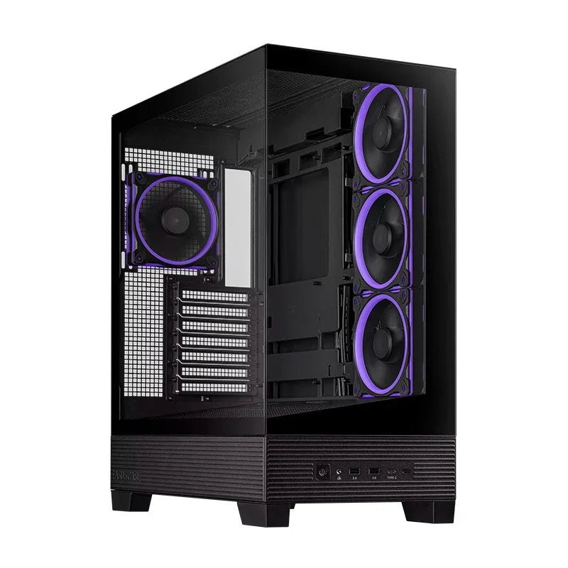 ASUS A31 PLUS Case Negro Sin Fuente Vidrio Templado