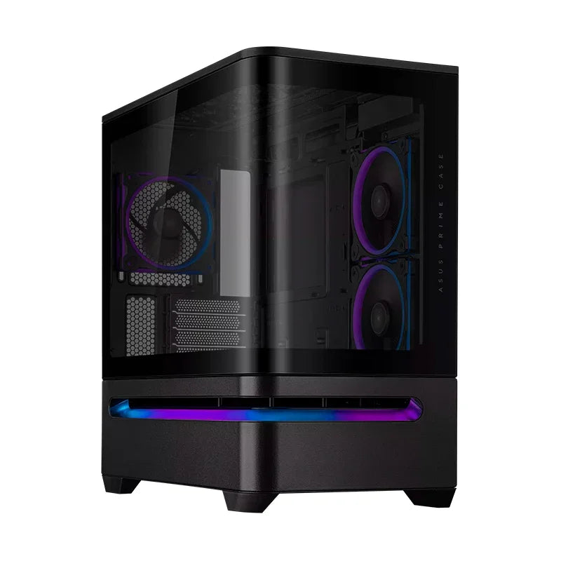 ASUS PRIME AP202 ARGB Vidrio Templado Mid Tower Sin Fuente Negro