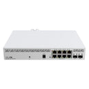 Switch MIKROTIK CSS610-8P-2S+IN com 8 portas Gigabit, baias SFP+, fonte de alimentação para gabinete de mesa SwOS