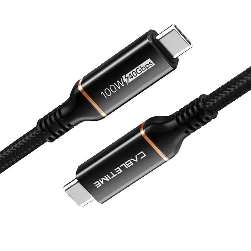 CABLETIME CU40H Cable USB-C Thunderbolt 4 40Gbps 1m CT-USB4-AB1