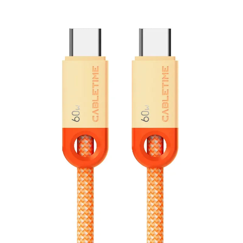 CABLETIME CUP5H Cable USB-C Trenzado 60W 1m CT-CM60-POR1
