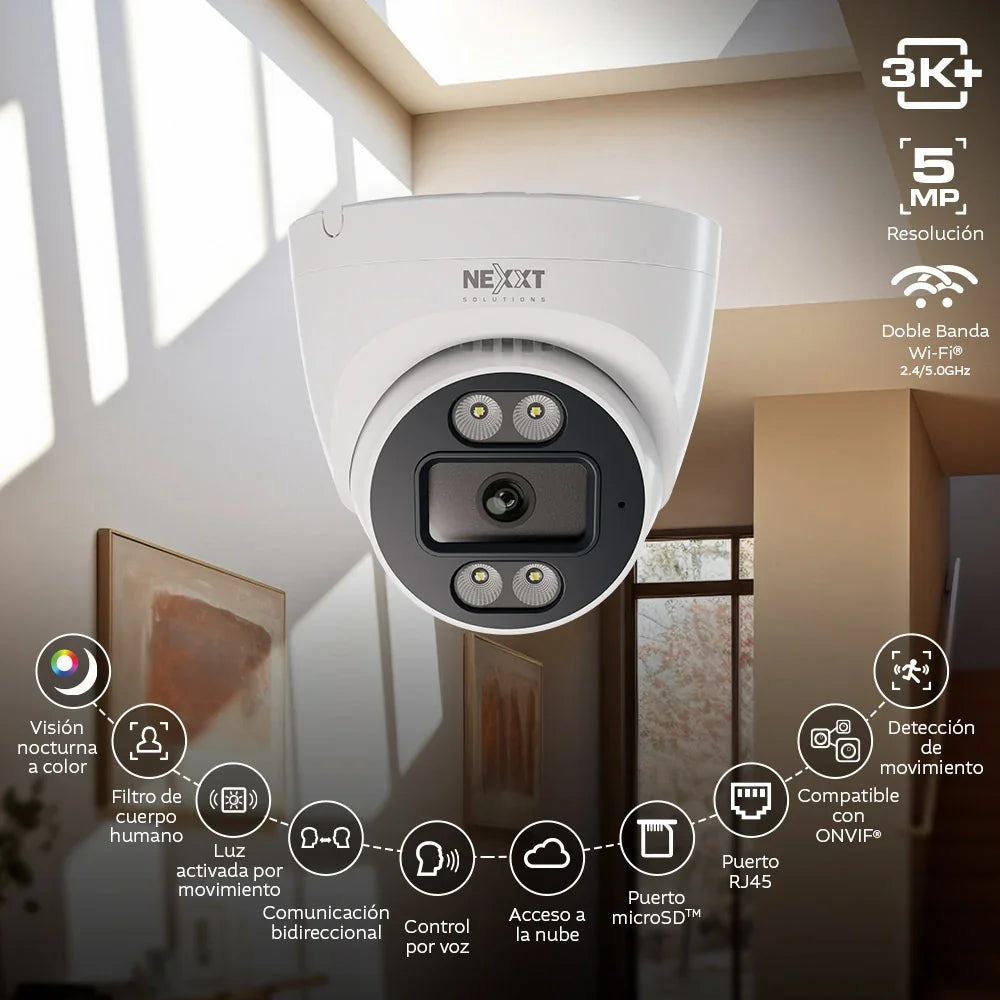 NEXXT SOLUTIONS NHC-IF20T Cámara de Seguridad WIFI 3MP Inteligente