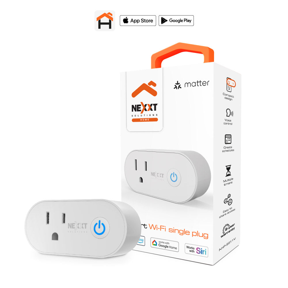 NEXXT SOLUTIONS NHP-S611M Enchufe Inteligente Wifi con Control de Voz