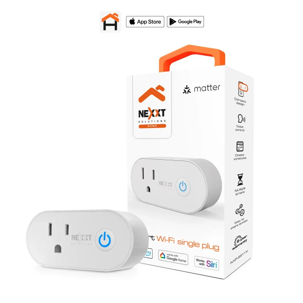NEXXT SOLUTIONS NHP-S611M Enchufe Inteligente Wifi con Control de Voz