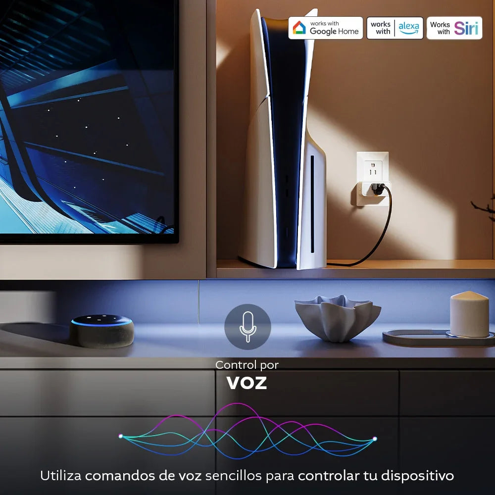 NEXXT SOLUTIONS NHP-S612 Enchufe Inteligente Wifi con Control de Voz