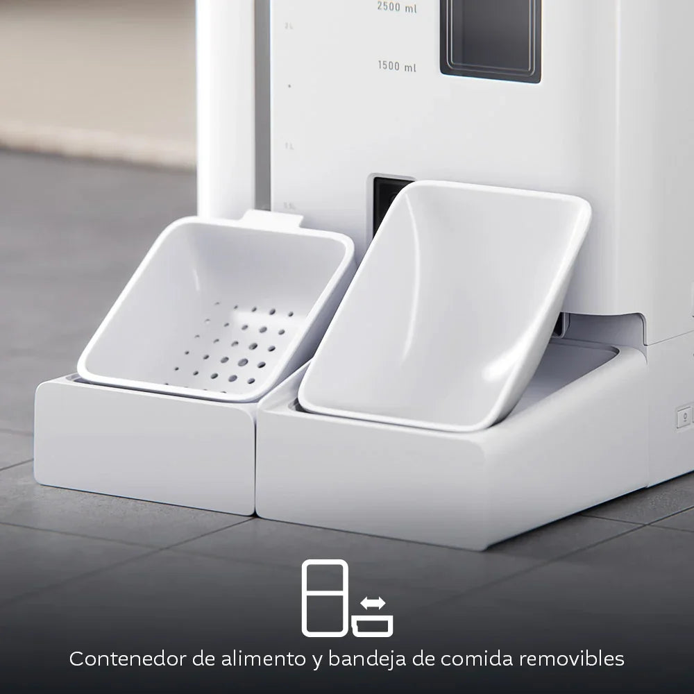 NEXXT SOLUTIONS NHA-P710 Dispensador Inteligente de Alimento y Agua para Mascotas con Cámara 2K