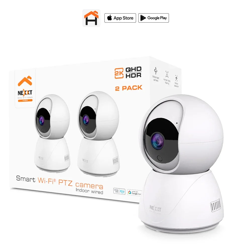 NEXXT SOLUTIONS NHC-IP11 2PK Cámara de Seguridad WIFI 3MP 360° 2-PACK