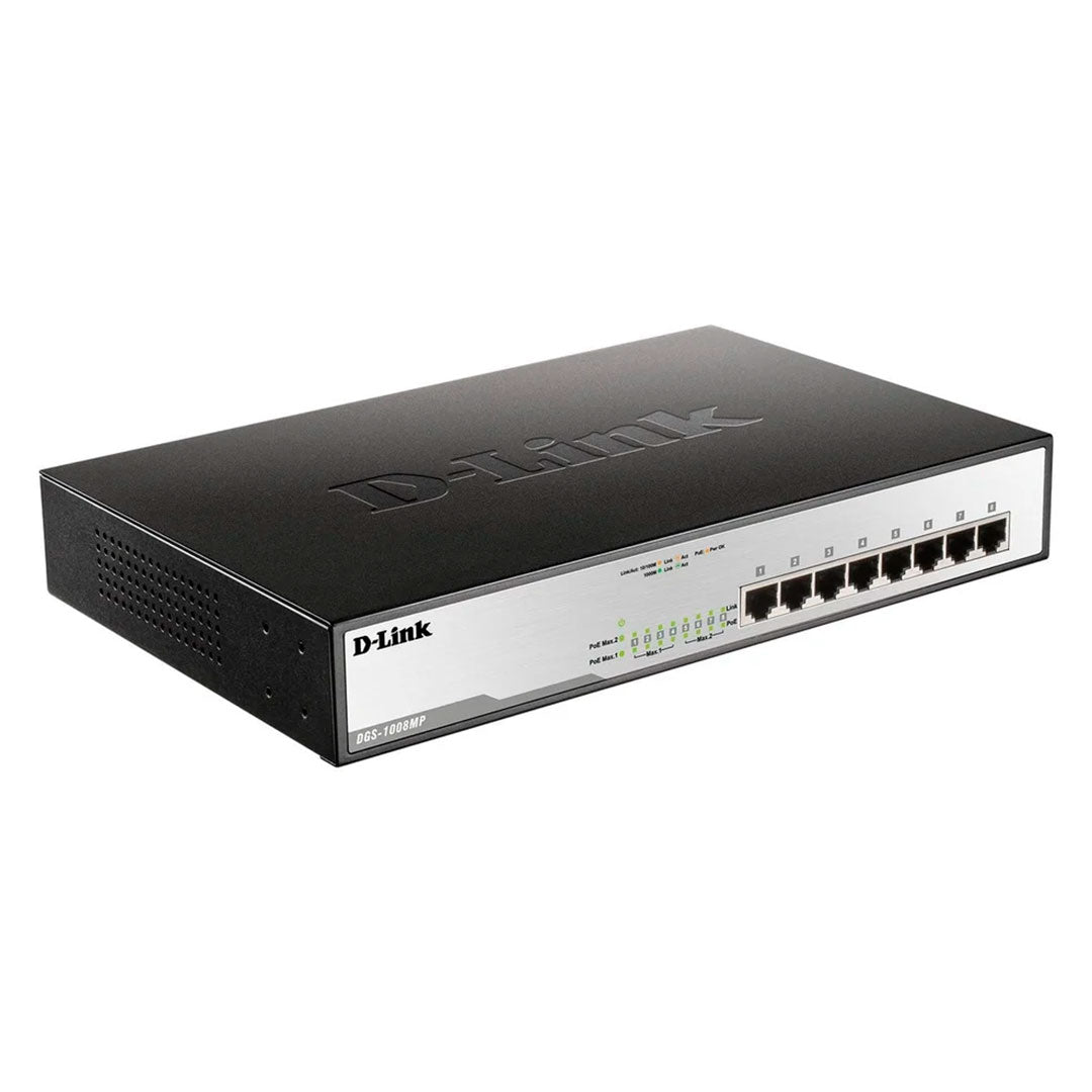 D-LINK DGS-1008MP Switch 8 puertos RJ45 10/100/1000 Mbps PoE