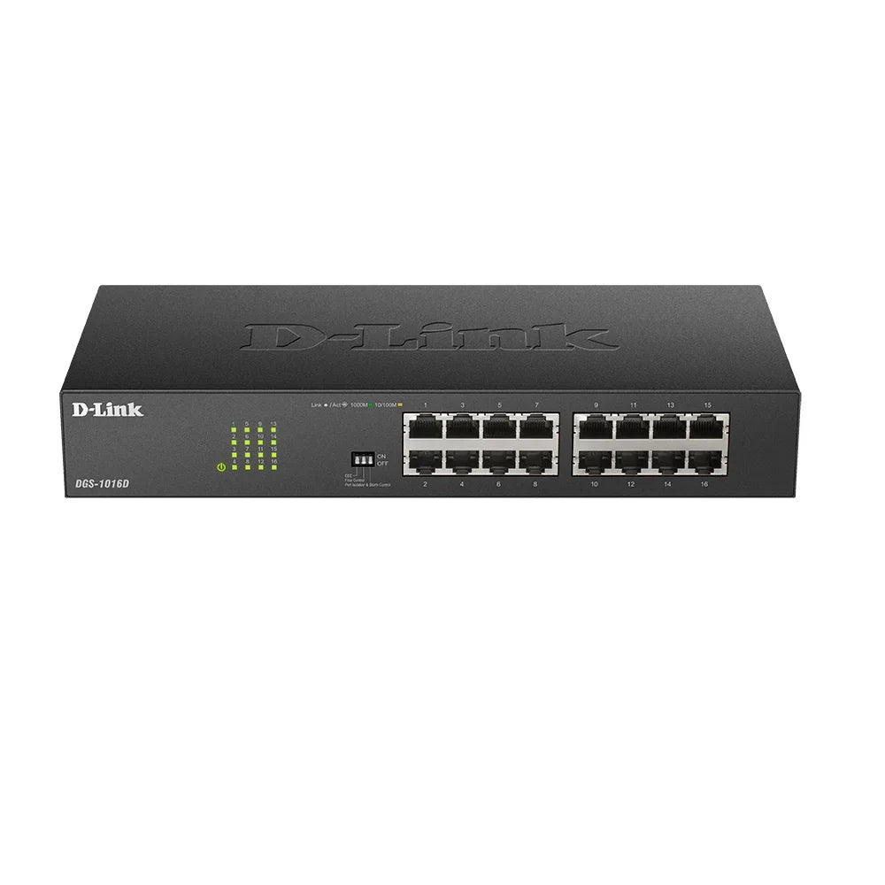 D-LINK DGS-1016D Switch 16 puertos 10/100/1000Mbps no administrable