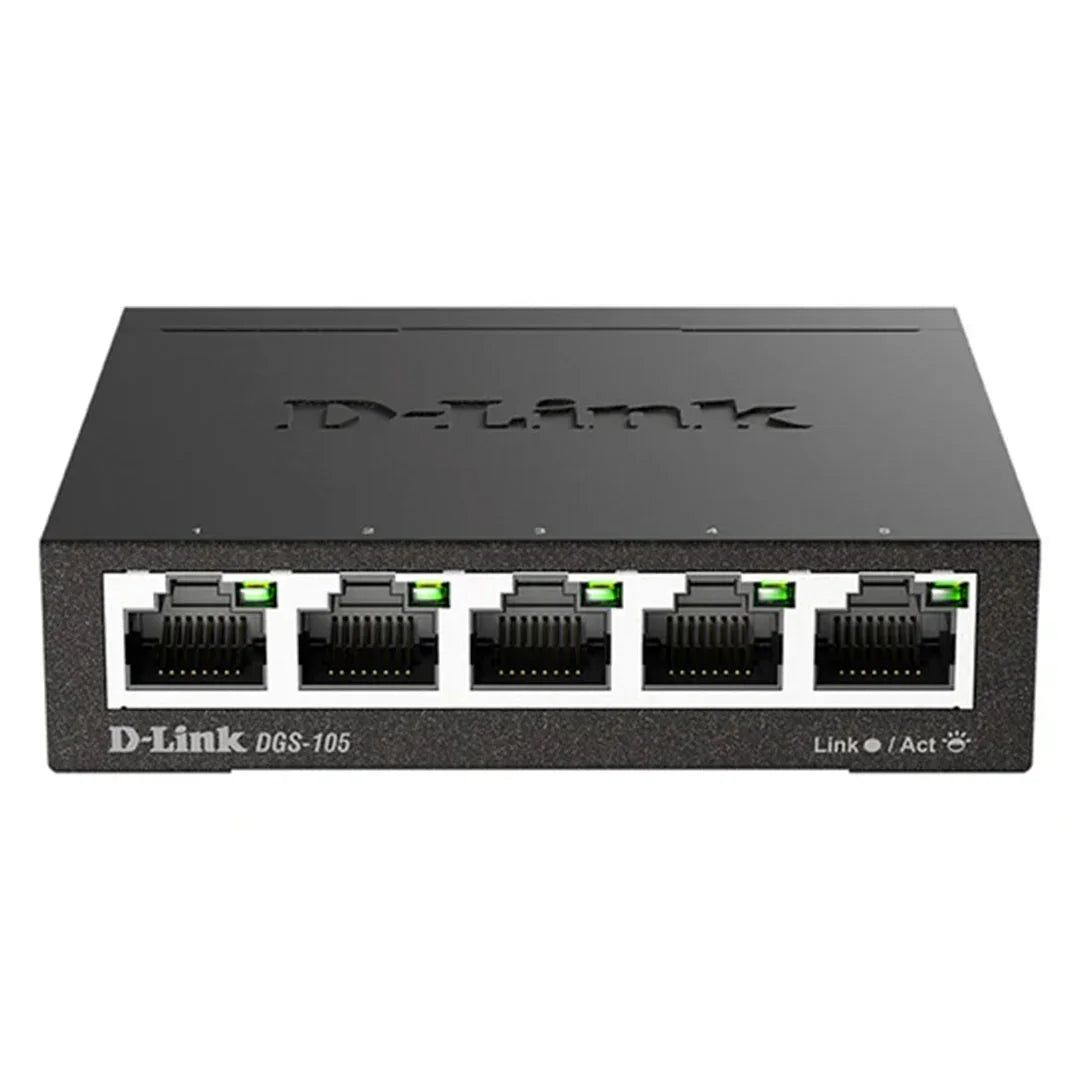 D-LINK DGS-105 SWITCH 5 puertos Gigabit RJ-45 10/100/1000 Mbps
