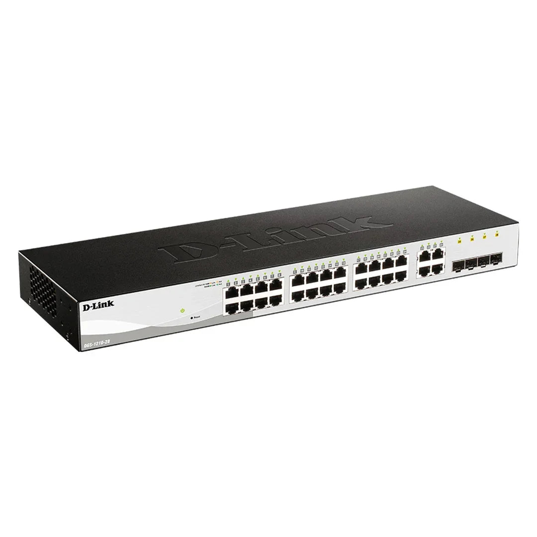 D-LINK DGS-1210-28 Switch 24 puertos gigabit 4SFP administrable capa 2