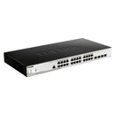 D-LINK DGS-1210-28P/ME Switch gerenciável PoE 10/100/1000+ de 24 portas 4 portas SFP/GBE 370 W