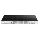 D-LINK DGS-1210-28P/ME Switch gerenciável PoE 10/100/1000+ de 24 portas 4 portas SFP/GBE 370 W