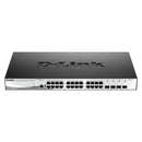 D-LINK DGS-1210-28X-ME Switch gerenciável de 24 portas 10/100/1000 Mbps (não PoE) + 4 portas 10G SFP+