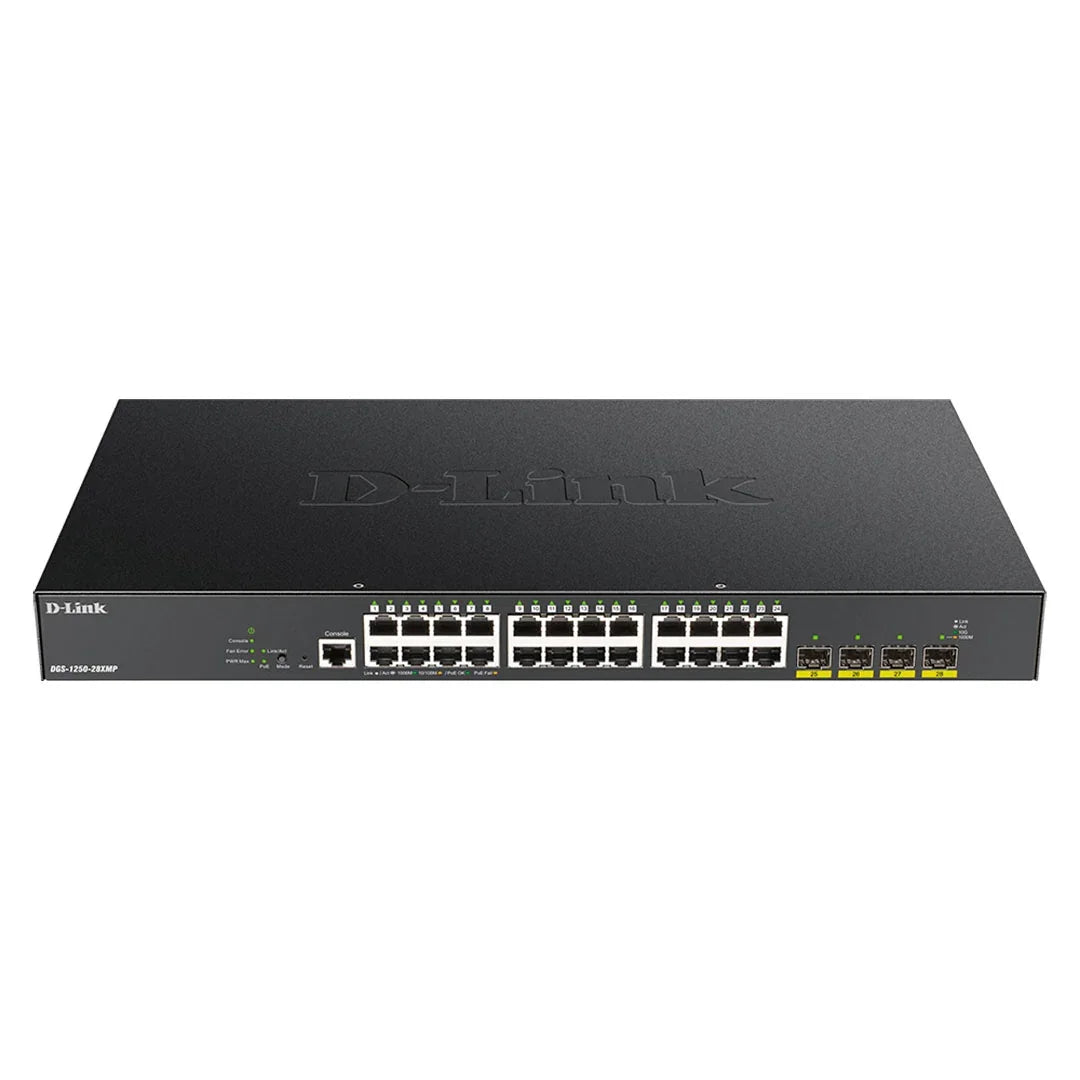D-LINK DGS-1250-28XMP Switch Administrable 24 puertos PoE 1000base-T