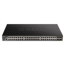 D-LINK DGS-1250-52XMP Switch Gerenciado Inteligente 48 portas PoE RJ45 4 SFP + 10G