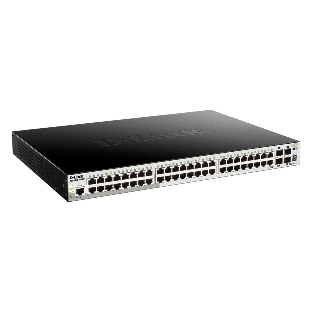 D-LINK GS-1510-52XMP D Switch administrable de 48 puertos POE AF/AT 10/100/100base-T + 4 puertos de 10GB SFP