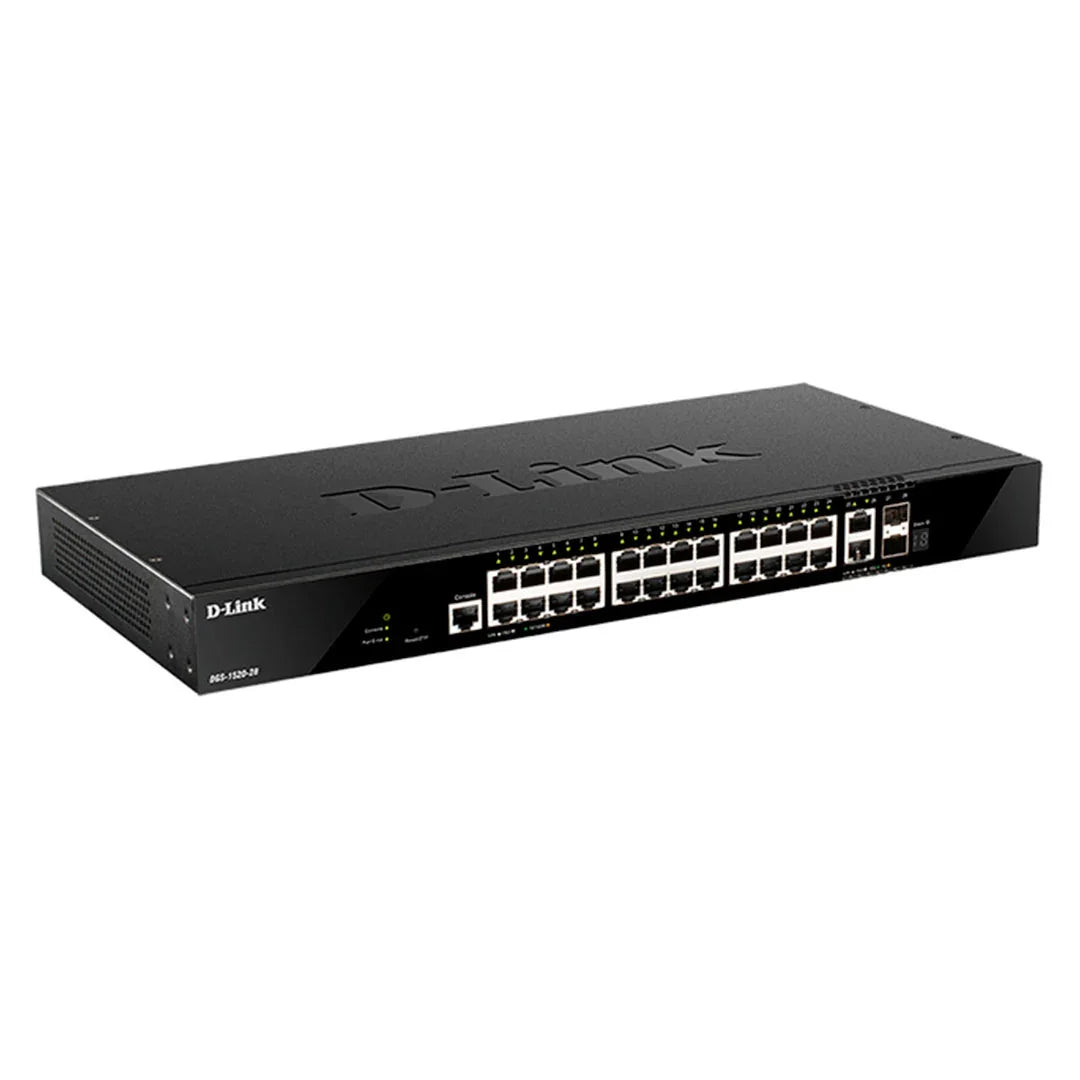 D-LINK DGS-1520-28 SWITCH ADMINISTRABLE L3 24P GIGABIT 2X10GBASE-T