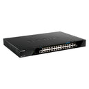 Switch D-LINK DGS-1520-28MP 28 portas 20 x RJ45 GbE PoE, 4 x 2,5G PoE, 2 x 10G, 2 x 10G SFP+
