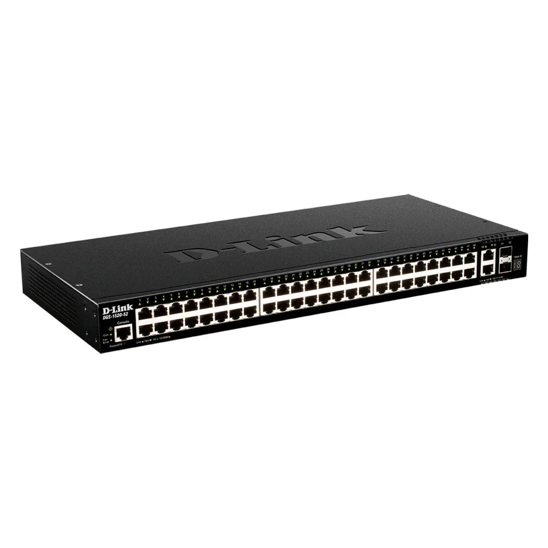 D-LINK DGS-1520-52 Switch administrable capa L3 48 RJ45 Gbe 2X10G SFP+