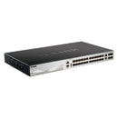 D-LINK DGS-3130-30S Switch gerenciável empilhável de camada 3 Gigabit Ethernet de 30 portas 24 portas SFP