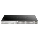 D-LINK DGS-3130-30S Switch gerenciável empilhável de camada 3 Gigabit Ethernet de 30 portas 24 portas SFP