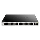 D-LINK DGS-3130-54PS Switch gerenciável de 54 portas, 48 RJ45 GbE PoE + 2 x 10Gbase-T 10/100/1000baseT POE