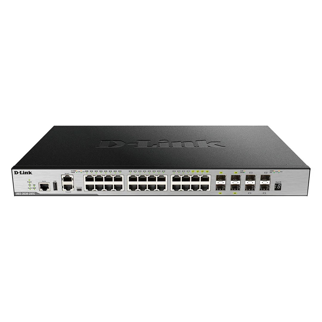 D-LINK DGS-3630-28TC-SI Switch capa L3 20 RJ45 GBe 4 SFP GBe 4 puertos SFP 10 GBe