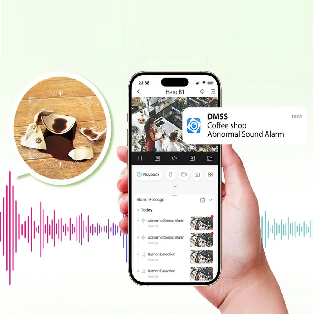 DAHUA DH-H5B HERO Cámara de Seguridad WIFI 5MP PT 360º Audio 2 Vías Detecta Humano/pet videollamada