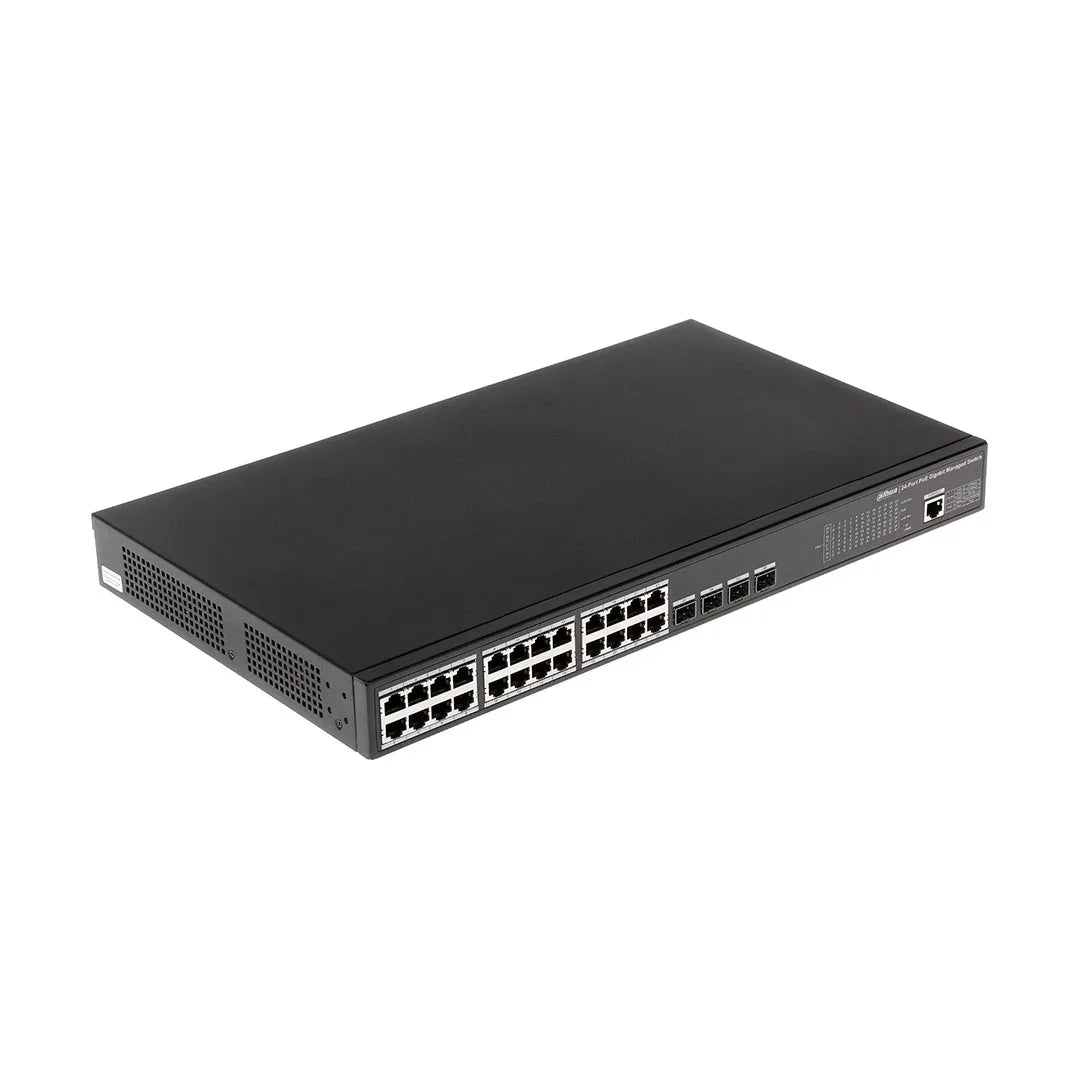DAHUA DH-PFS4428-24GT-370 Switch PoE 24 Puertos Gigabit 4SFP 370w Administrable L2