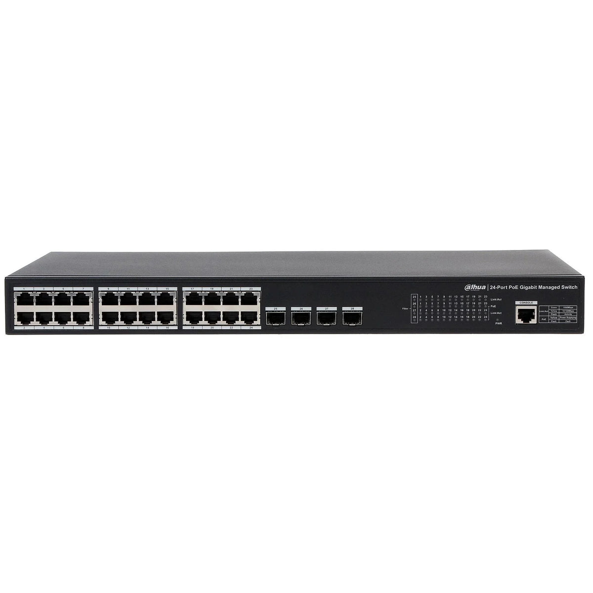 DAHUA DH-PFS4428-24GT-370 Switch PoE 24 Puertos Gigabit 4SFP 370w Administrable L2