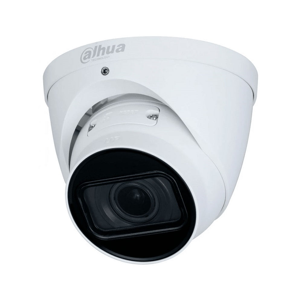 Cámara de seguridad tipo domo blanca para videovigilancia y monitoreo