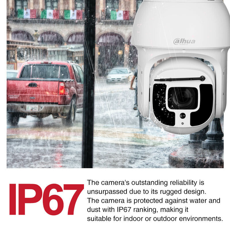 DAHUA SD8A840-HNF-PA Cámara de Seguridad IP POE 4K 8MP PTZ 360º 40X IR500m WIZMIND WIPER