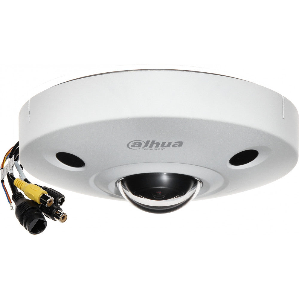 DAHUA DH-IPC-EBW81242-AS-IVC Cámara de Seguridad IP POE Fisheyes Ojo de Pez 4K 12MP 360º Micrófono IR 10m Conteo de Personas WIZMIND