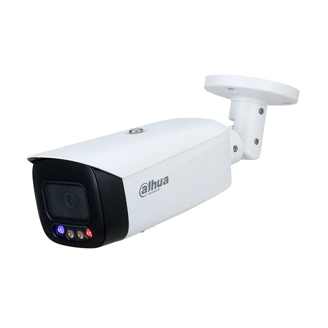 DAHUA IPC-HFW3549T1-AS-PV Cámara de Seguridad IP POE, 2K, 5MP, 2.8mm, WDR, IP67. Micrófono y Parlante. LED 30m. WIZSENSE