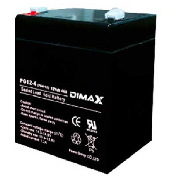 DIMAX BAT-12V4A, Batería seca 12v 4amp Recargable