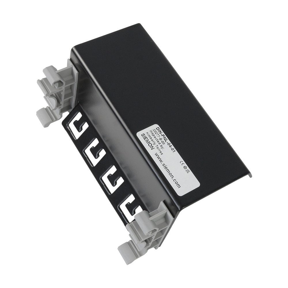 SIEMON DIN-PNL-04-01 Patch Panel riel DIN para 4puertos individuales MAX