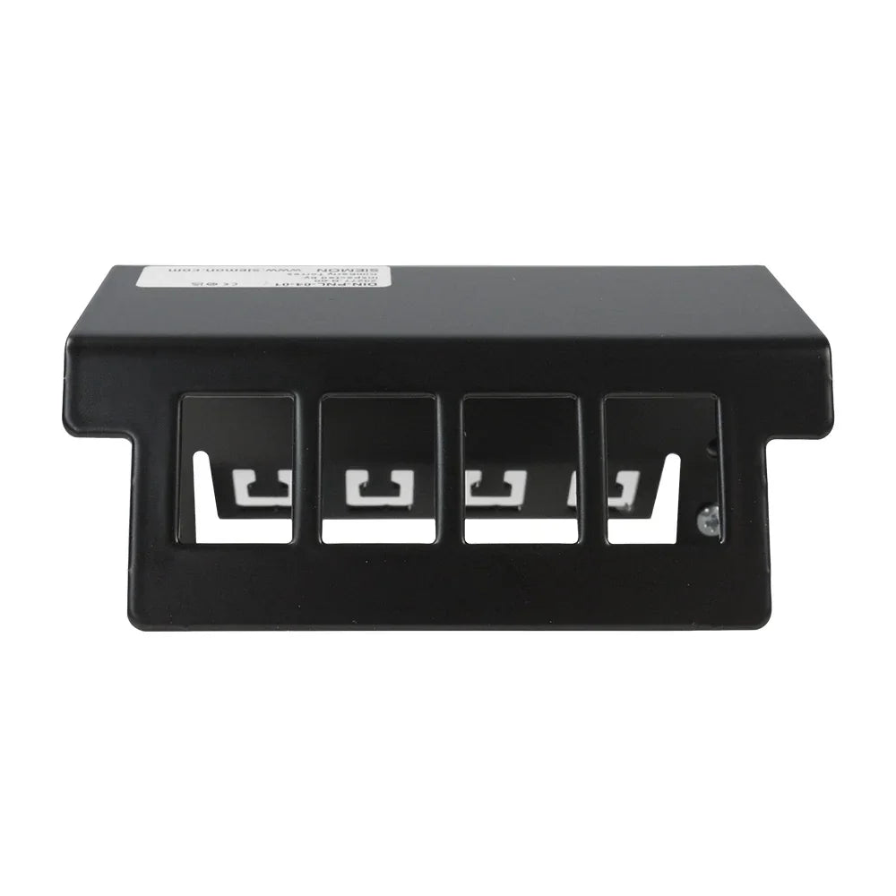 SIEMON DIN-PNL-04-01 Patch Panel riel DIN para 4puertos individuales MAX