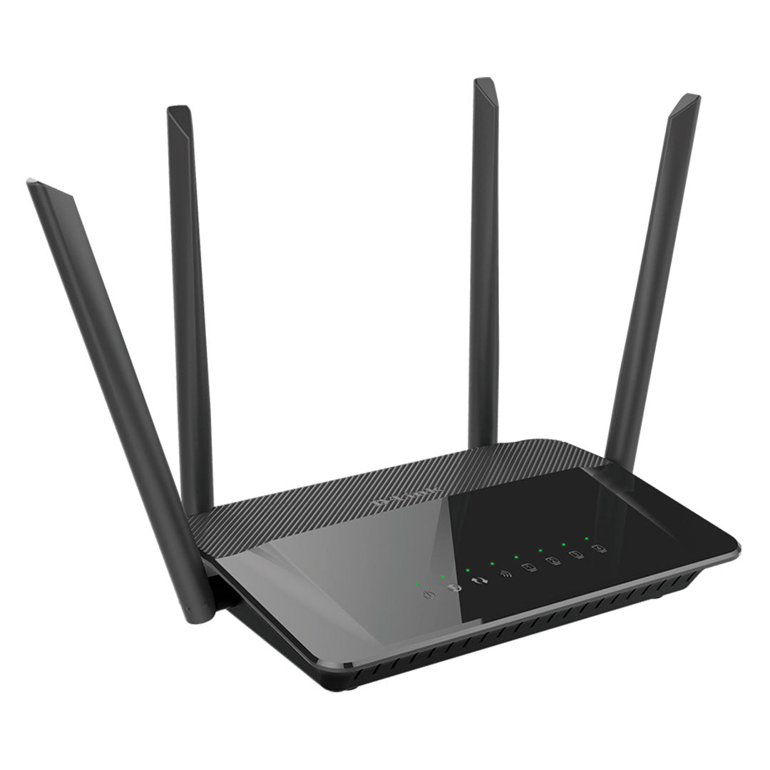 D-LINK DIR-822 - Router Ethernet Wireless AC1200 Dual Band 2.4/5.0 GHz 1 RJ-45 WAN, 4 RJ-45 LAN
