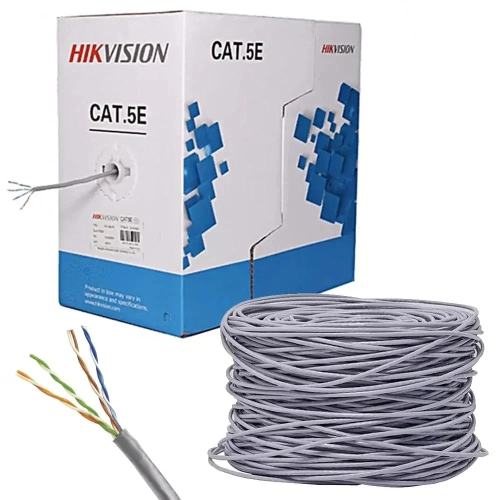 HIKVISION DS-1LN5E-E/E Cable de Red UTP Cat5E Interior Gris 305m